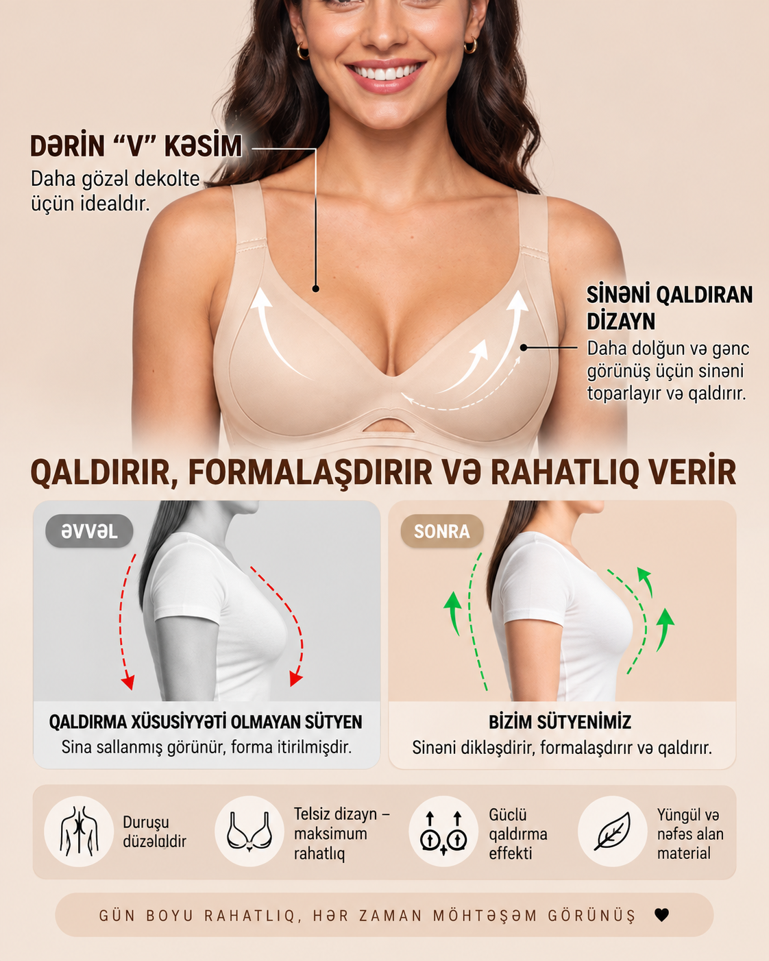 FormaLift™ - Dəstəkləyici Büstqalter